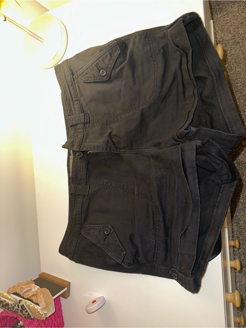 torrid Black Mid-Rise Denim Shorts